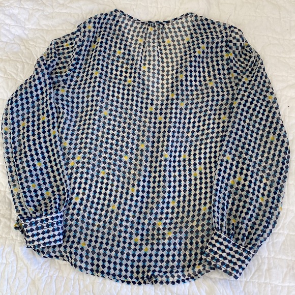 Pretty Geometric Pattern Blouse from Pleione size Small - Picture 5 of 8